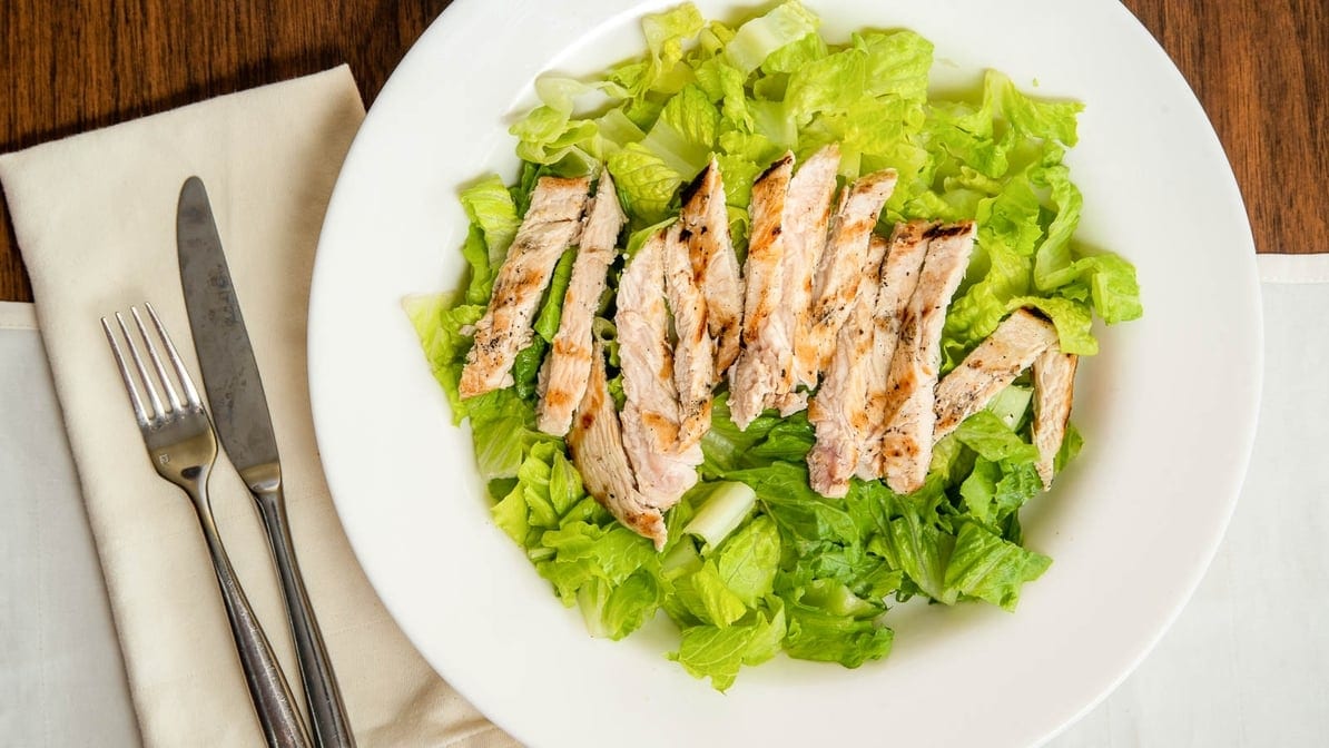 Chicken Caesar Salad Diet Delight.